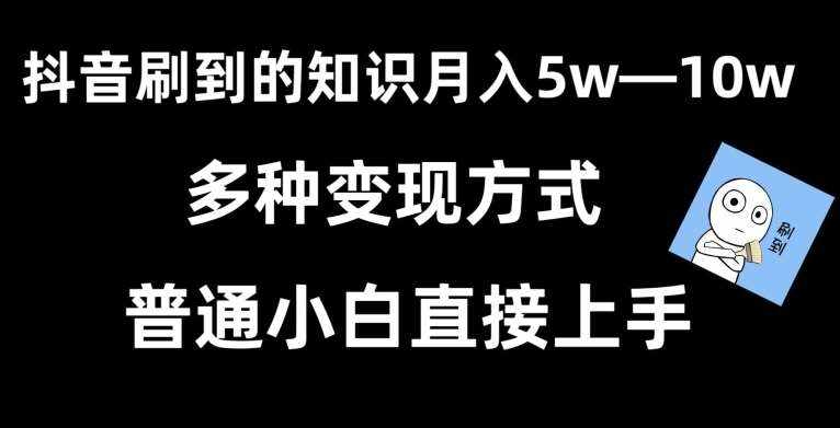 抖音刷到的知识，每天只需2小时，日入2000+，暴力变现，普通小白直接上手【揭秘】-泰戈创艺资源库