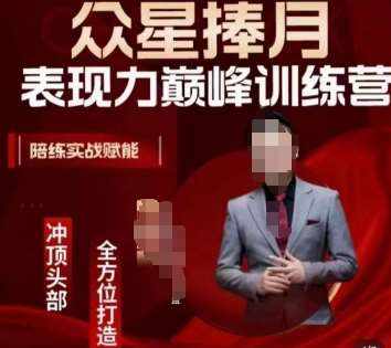 众星捧月表现力巅峰训练营，全方位打造，陪练实战赋能-泰戈创艺资源库
