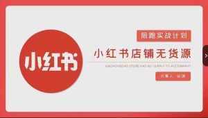 安琪-小红书店铺无货源实战,开店到售后全流程操作-泰戈创艺资源库