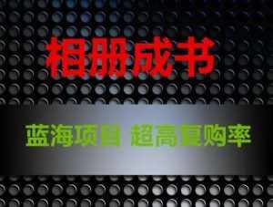 相册成书，蓝海项目，认真操作月入过万【揭秘】-泰戈创艺资源库