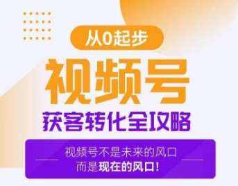 视频号获客转化全攻略，手把手教你打造爆款视频号！-泰戈创艺资源库