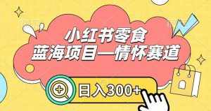 小红书零食蓝海项目—情怀赛道,0门槛,日入300+【揭秘】-泰戈创艺资源库