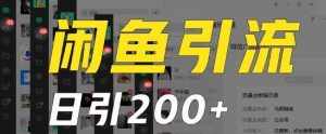 外面收费6980闲鱼引流法,日引200+创业粉,每天稳定2000+收益,保姆级教程(适合居家创业)-泰戈创艺资源库