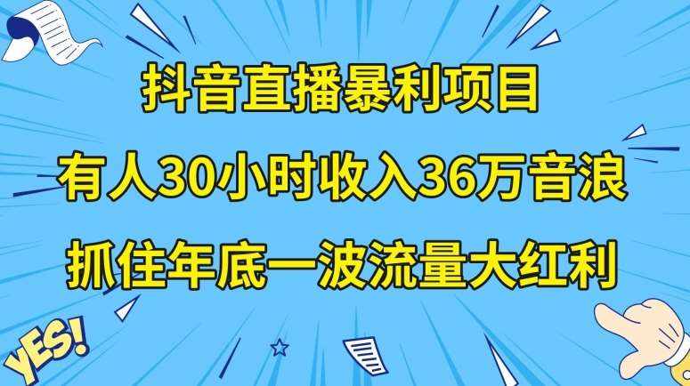 抖音直播暴利项目，有人30小时收入36万音浪，公司宣传片年会视频制作，抓住年底一波流量大红利【揭秘】-泰戈创艺资源库