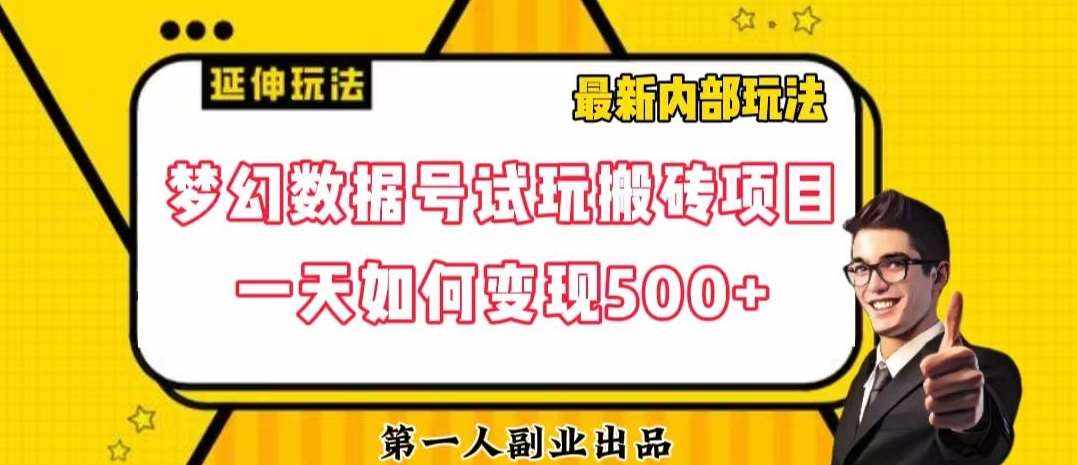 数据号回归玩法游戏试玩搬砖项目再创日入500+【揭秘】-泰戈创艺资源库