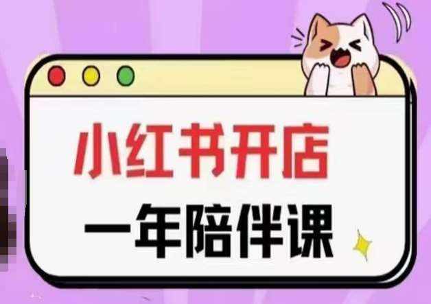 三九小红书开店一年陪伴课(更新)，从0到1玩赚小红书开店-泰戈创艺资源库