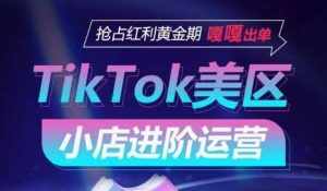 TikTok Shop美区小店进阶运营，抢占红利黄金期 嘎嘎出单-泰戈创艺资源库