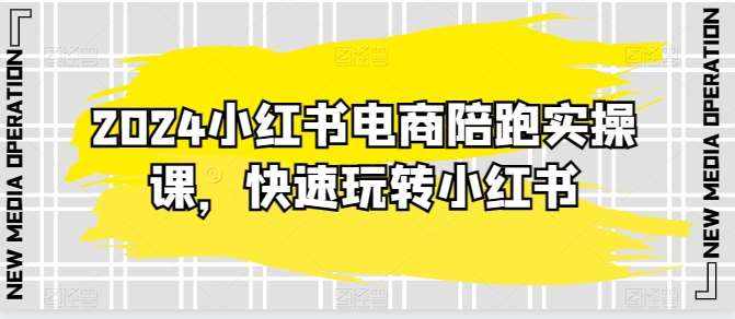 2024小红书电商陪跑实操课，快速玩转小红书，超过20节精细化课程-泰戈创艺资源库