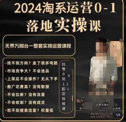 老肥电商·2024淘系运营从0-1落地实操课，无界万相台一整套实操运营课程-泰戈创艺资源库