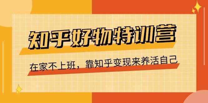 知乎好物特训营，在家不上班，靠知乎变现来养活自己（16节）-泰戈创艺资源库