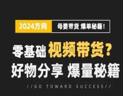 短视频母婴赛道实操流量训练营，零基础视频带货，好物分享，爆量秘籍-泰戈创艺资源库