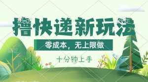 （11365期）撸快递最新玩法，零成本，无上限做，日产1000+。课程看完就会-泰戈创艺资源库