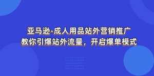 （11398期）亚马逊-成人用品 站外营销推广  教你引爆站外流量，开启爆单模式-泰戈创艺资源库