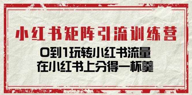 (11450期)小红书矩阵引流训练营:0到1玩转小红书流量,在小红书上分得一杯羹-14节课-泰戈创艺资源库