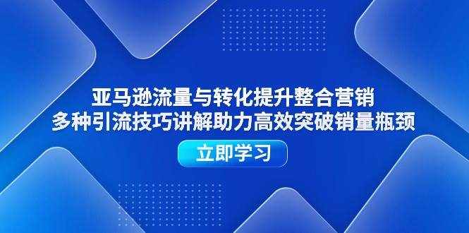 （11335期）亚马逊流量与转化提升整合营销，多种引流技巧讲解助力高效突破销量瓶颈-泰戈创艺资源库