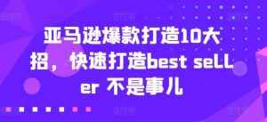 亚马逊爆款打造10大招，快速打造best seller 不是事儿-泰戈创艺资源库
