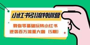 小红书引流特训营-第5期:教你零基础玩转小红书,逆袭百万流量大咖-泰戈创艺资源库