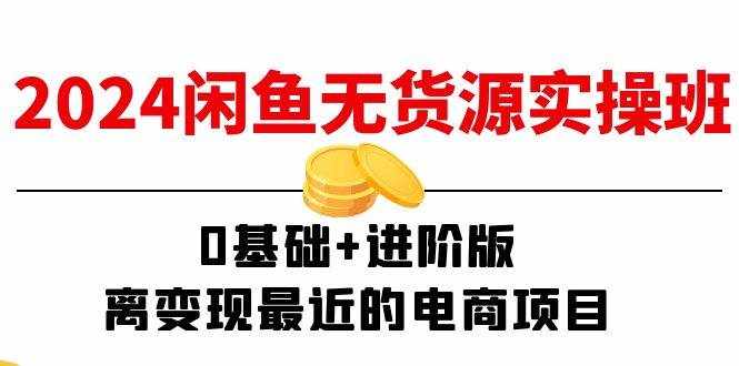 （11535期）2024闲鱼-无货源实操班：0基础+进阶版，离变现最近的电商项目（15节）-泰戈创艺资源库