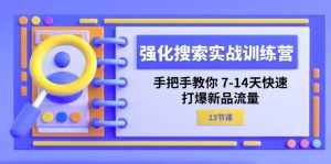 (11557期)强化 搜索实战训练营,手把手教你 7-14天快速-打爆新品流量(13节课)-泰戈创艺资源库
