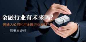 （11499期）某付费文章：金融行业有未来吗？普通人如何利用金融行业发财?(附财富密码)-泰戈创艺资源库