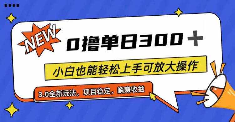 （11490期）全程0撸，单日300+，小白也能轻松上手可放大操作-泰戈创艺资源库