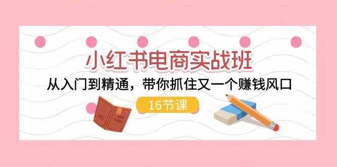 (11533期)小红书电商实战班,从入门到精通,带你抓住又一个赚钱风口(16节)-泰戈创艺资源库
