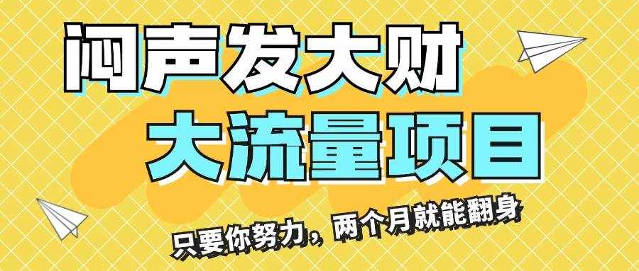 （11688期）闷声发大财，大流量项目，月收益过3万，只要你努力，两个月就能翻身-泰戈创艺资源库