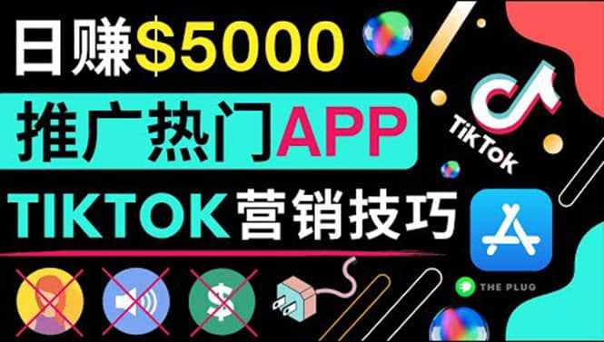 无需露脸，无需录音，无需投资，TIKTOK上传短视频，最高日入5000美元-泰戈创艺资源库