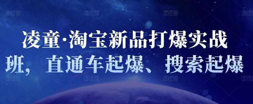 凌童·淘宝新品打爆实战班，直通车起爆、搜索起爆-泰戈创艺资源库