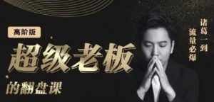 诸葛超级老板的翻盘课（高阶版），实体老板的起号课，诸葛一到流量必爆-泰戈创艺资源库