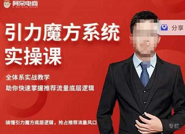 阿呆-引力魔方系统实操课，全体系实战教学，助你快速掌握推荐流量底层逻辑-泰戈创艺资源库