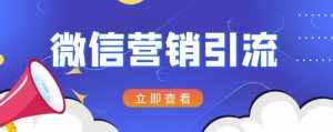 微信营销策划引流系列课程，每天引流100精准粉-泰戈创艺资源库