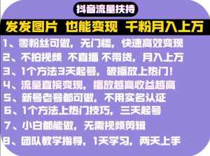 抖音发图就能赚钱：千粉月入上万实操文档，全是干货-泰戈创艺资源库