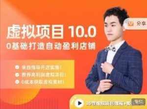 陆明明·虚拟项目特训班10.0，0基础打造自动盈利店铺 价值1580元-泰戈创艺资源库