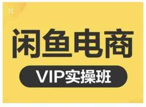 闲鱼电商零基础入门到进阶VIP实战课程，帮助你掌握闲鱼电商所需的各项技能-泰戈创艺资源库