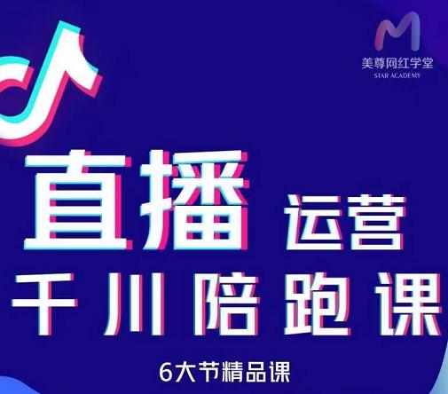 美尊-抖音直播运营千川系统课：直播​运营规划、起号、主播培养、千川投放等-泰戈创艺资源库