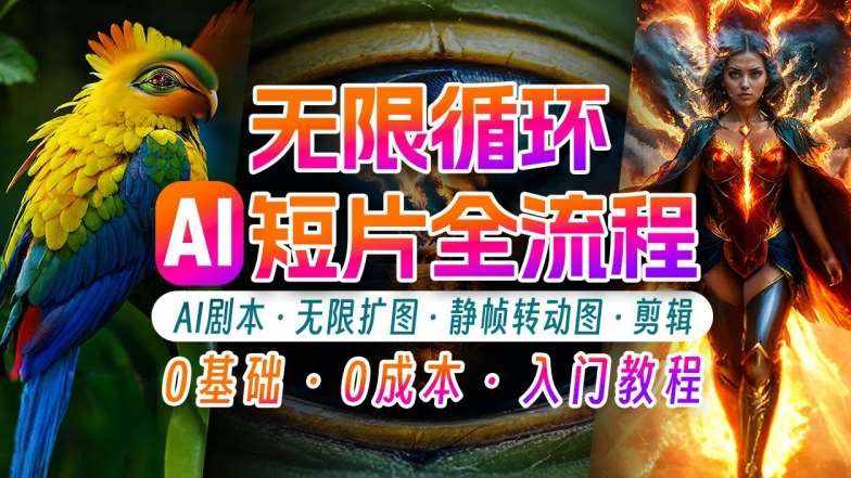AI剪辑无限循环画面：新手轻松月入上万的秘技【揭秘】-泰戈创艺资源库