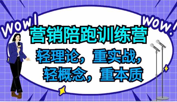 营销陪跑训练营，轻理论，重实战，轻概念，重本质，适合中小企业和初创企业的老板-泰戈创艺资源库
