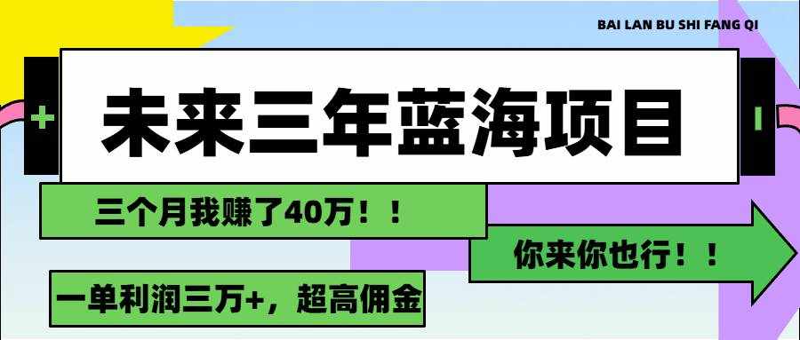 (11716期)未来三年,蓝海赛道,月入3万+-泰戈创艺资源库