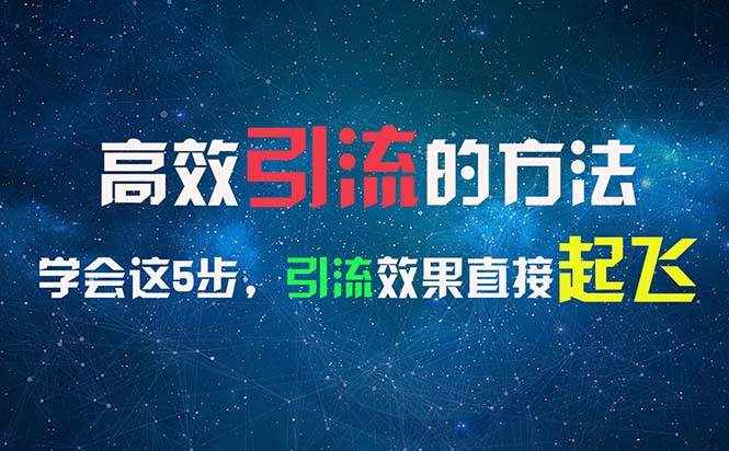 （11776期）高效引流的方法，可以帮助你日引300+创业粉，一年轻松收入30万，比打工强-泰戈创艺资源库