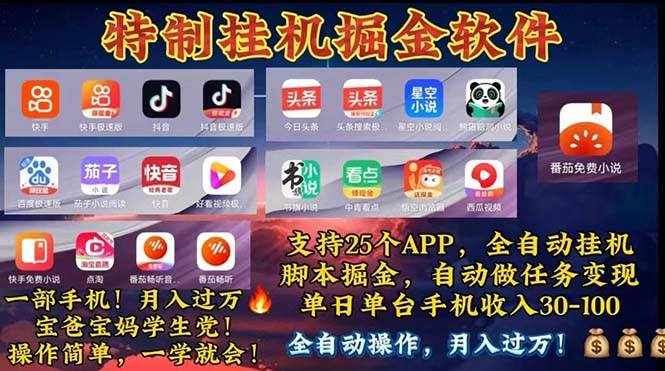 (11844期)挂机副业 月入过万,特别适合宝爸宝妈学生党,工作室特别推荐-泰戈创艺资源库