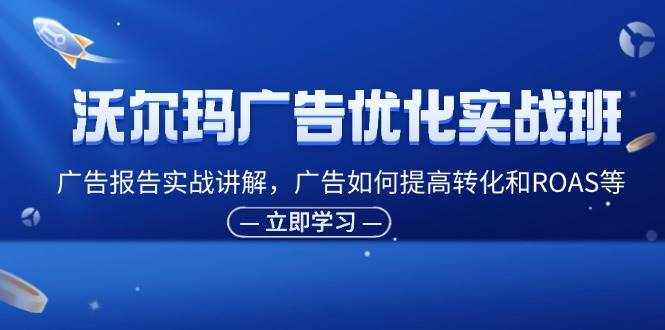 （11847期）沃尔玛广告优化实战班，广告报告实战讲解，广告如何提高转化和ROAS等-泰戈创艺资源库