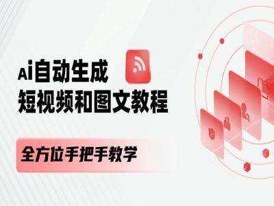 AI自动生成短视频和图文课程，全方位手把手教学-泰戈创艺资源库