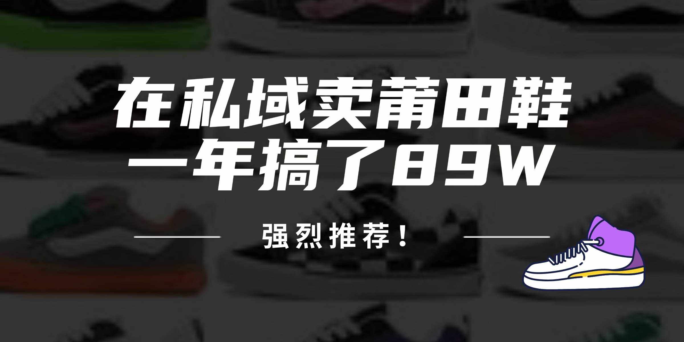 （12370期）24年在私域卖莆田鞋，一年搞了89W，强烈推荐！-泰戈创艺资源库