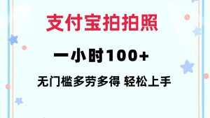 （12386期）支付宝拍拍照 一小时100+ 无任何门槛  多劳多得 一台手机轻松操做-泰戈创艺资源库