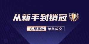 （12383期）从新手到销冠：精通客户心理学，揭秘销冠背后的成交秘籍-泰戈创艺资源库