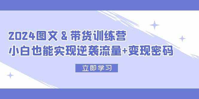 （12137期）2024 图文+带货训练营，小白也能实现逆袭流量+变现密码-泰戈创艺资源库