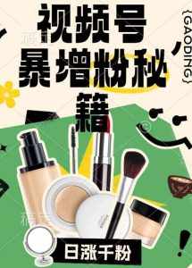 视频号涨粉方法,暴力起号,一天涨粉1000+,当天开橱窗【揭秘】-泰戈创艺资源库
