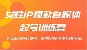 女性IP爆款自媒体起号训练营 14天落地实操训练营，解决您在运营中遇到的问题-泰戈创艺资源库