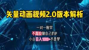 矢量图动画视频2.0版解析，做自己的IP账号，操作简单易上手小白日入1000+-泰戈创艺资源库